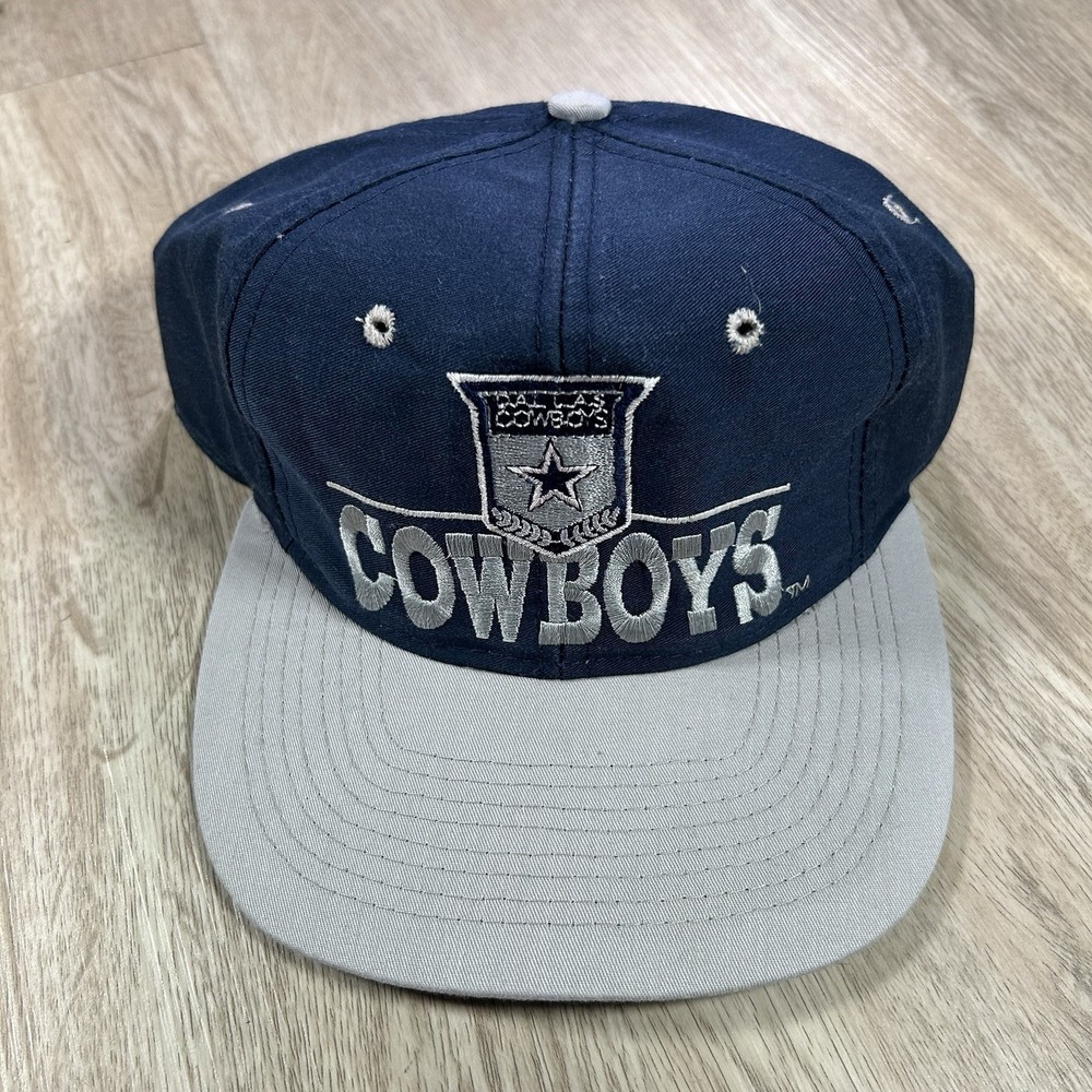 VTG Dallas Cowboys Snapback Hat NFL Football The Game Blue Gray Cap